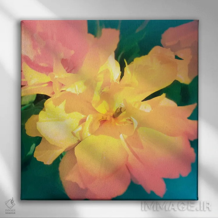 تابلو گل الکتریکی اثر بلی - نمای روبهرو روی دیوار