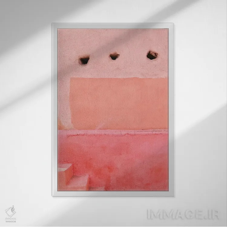 تابلو رنگهای مراکش اثر بلی - نمای قابدار سفید