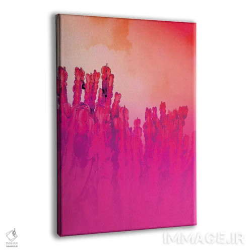 تابلو کاکتوس مادون قرمز اثر بلی - نمای پرسپکتیو محصول