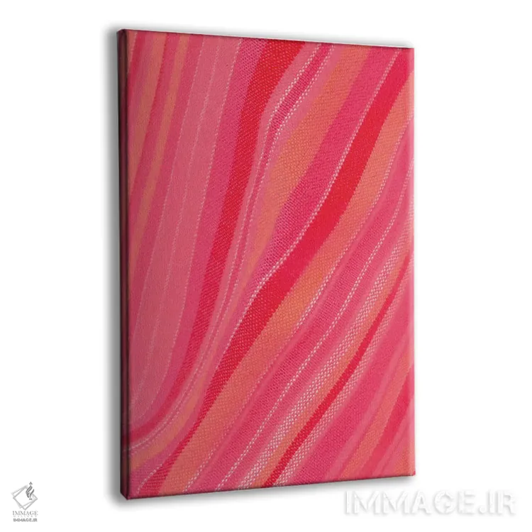 تابلو طرح موج نواری انتزاعی اثر بلی - نمای پرسپکتیو محصول