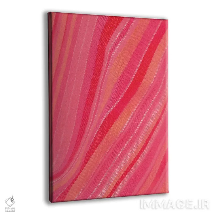 تابلو طرح موج نواری انتزاعی اثر بلی - نمای پرسپکتیو محصول