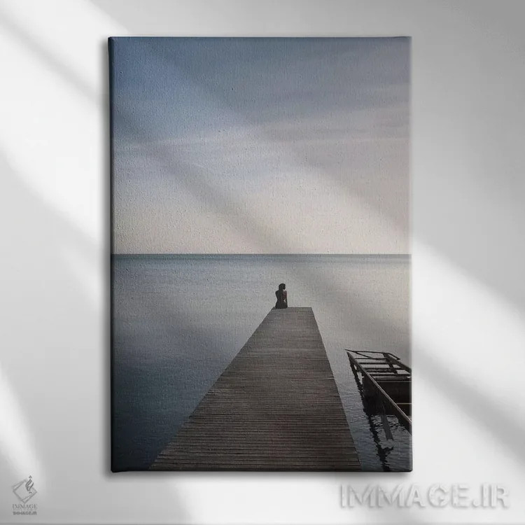 تابلو لحظهٔ مدیتیشن اثر بلی - نمای روبهرو روی دیوار