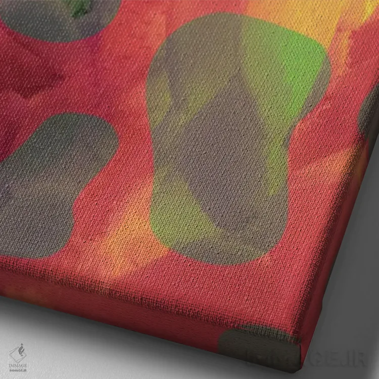 تابلو کاکتوس پلنگی اثر بلی - نمای نزدیک بافت بوم