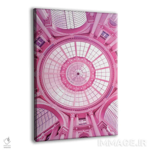 تابلو بنای معماری صورتی اثر بلی - نمای پرسپکتیو محصول