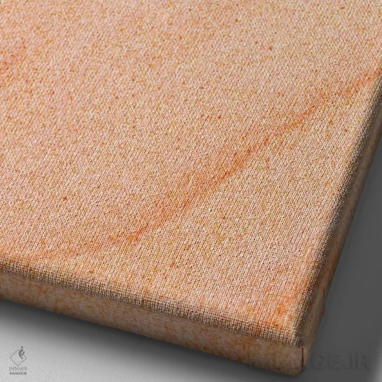 تابلو موجهای شنی با نقش زیبا اثر بلی - نمای نزدیک بافت بوم