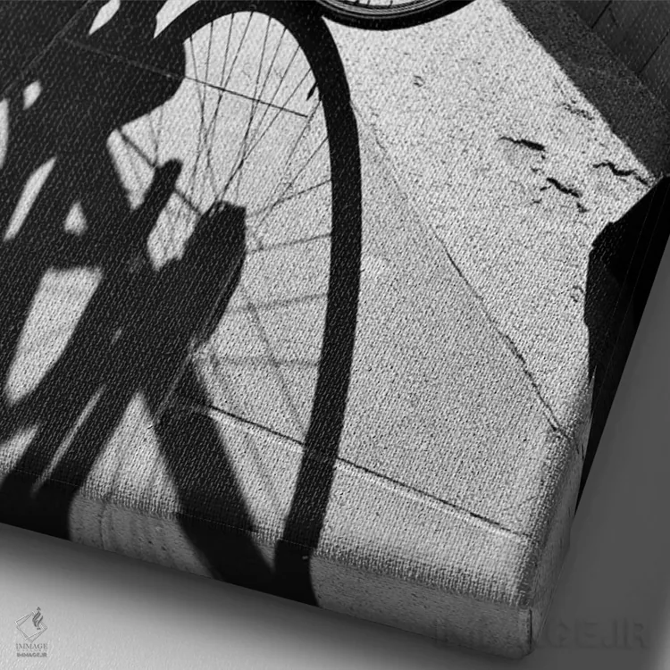 تابلو سایه و نور اثر بلی - نمای نزدیک بافت بوم