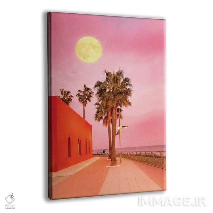 تابلو ابرماه هنگام غروب اثر بلی - نمای پرسپکتیو محصول