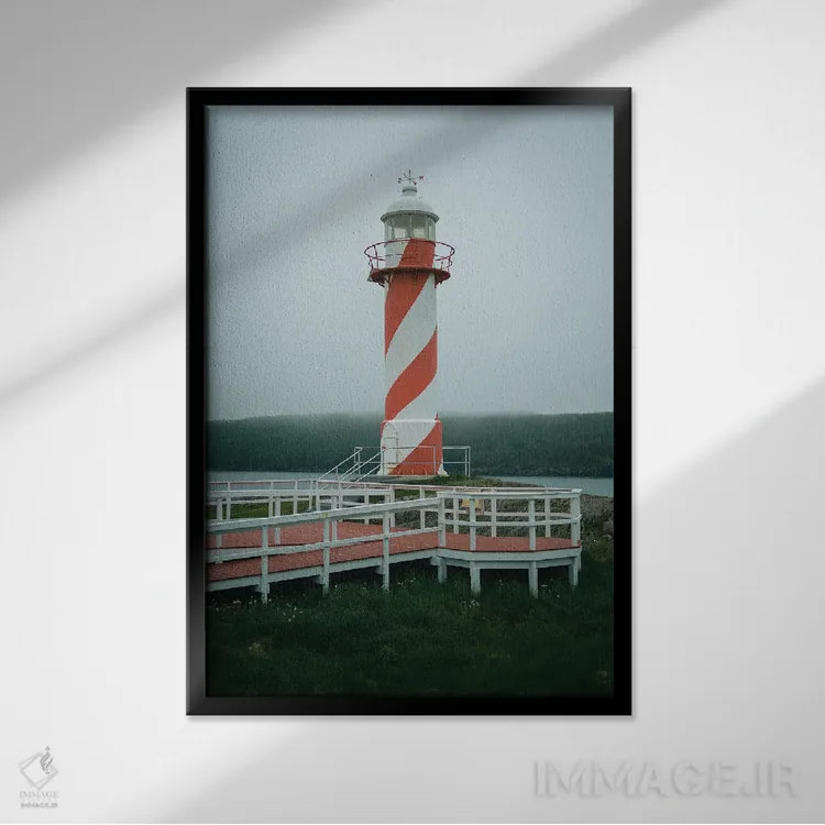 تابلو فانوس دریایی هارتز کانتنت اثر جان بیلوس - نمای قابدار مشکی