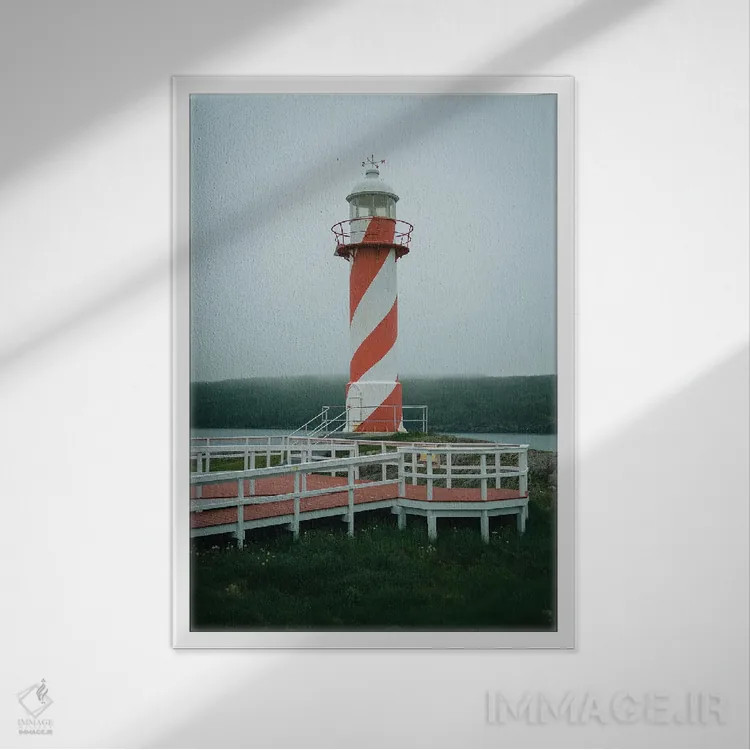 تابلو فانوس دریایی هارتز کانتنت اثر جان بیلوس - نمای قابدار سفید