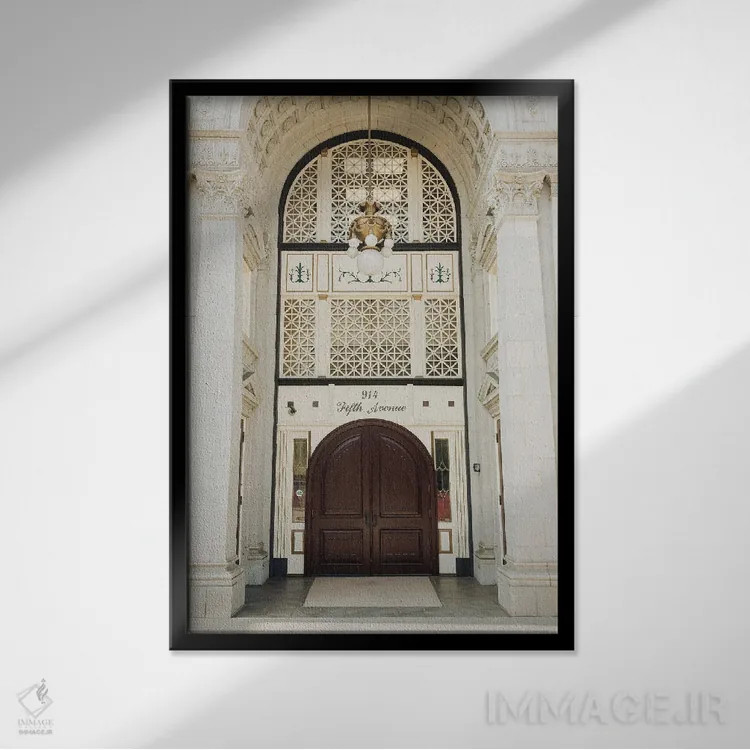تابلو معماری هانتینگتون II اثر جان بیلوس - نمای قابدار مشکی