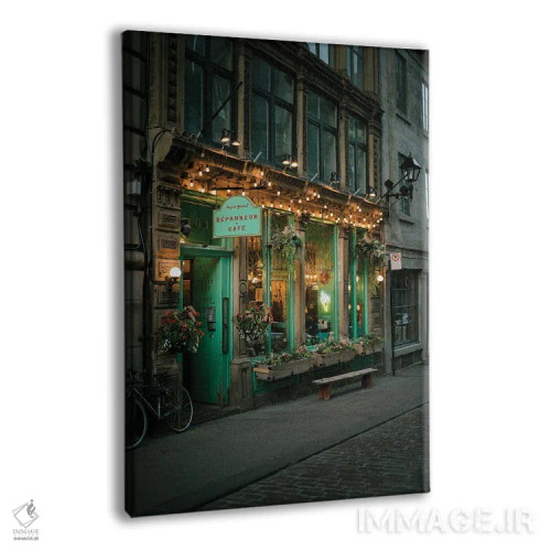 تابلو Montreal II,کافهی کوچک مونترال II اثر جان بیلوس - نمای پرسپکتیو محصول