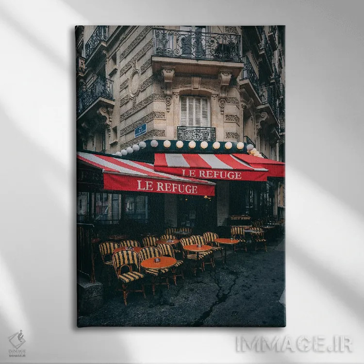 تابلو Montmartre,پناهگاه مونمارتر اثر جان بیلوس - نمای روبهرو روی دیوار