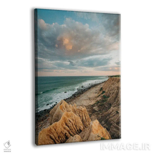 تابلو صخرههای مونتوک پوینت I اثر جان بیلوس - نمای پرسپکتیو محصول