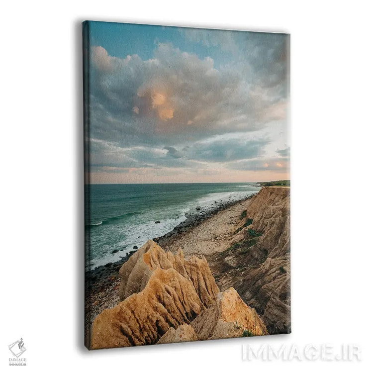 تابلو صخرههای مونتوک پوینت I اثر جان بیلوس - نمای پرسپکتیو محصول