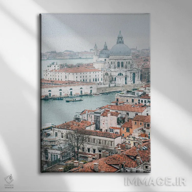 تابلو کلیسای سانتا ماریا دلا سالوته اثر جان بیلوس - نمای روبهرو روی دیوار