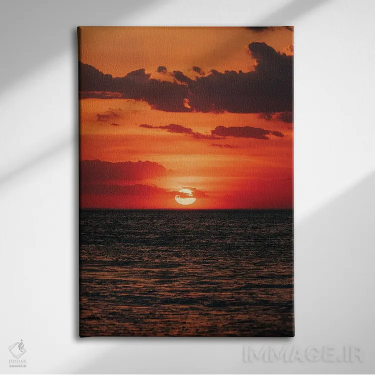 تابلو غروب مونتوک پوینت I اثر جان بیلوس - نمای روبهرو روی دیوار