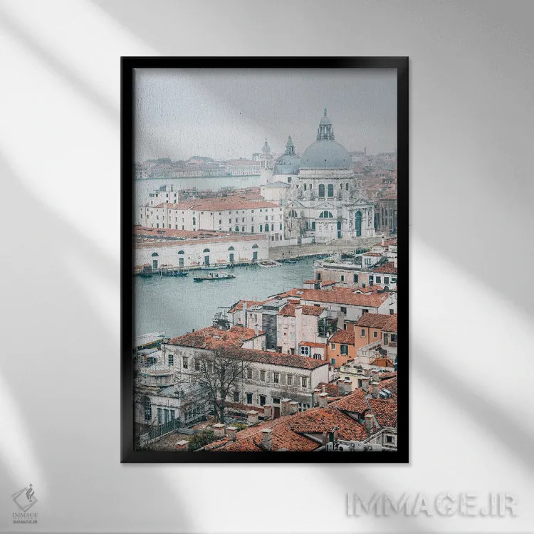 تابلو کلیسای سانتا ماریا دلا سالوته اثر جان بیلوس - نمای قابدار مشکی