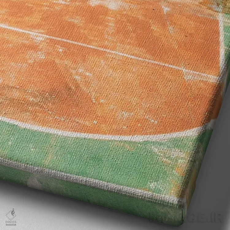 تابلو Isla Mujeres I,بسکتبال، ایسلا موخرس I (مکزیک) اثر جان بیلوس - نمای نزدیک بافت بوم