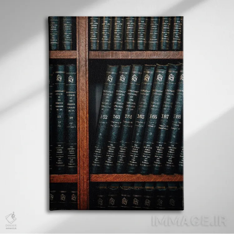 تابلو روی قفسه اثر جان بیلوس - نمای روبهرو روی دیوار