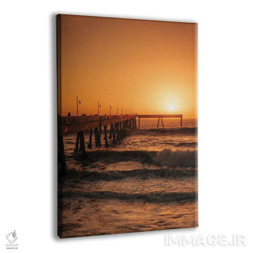 تابلو غروب اسکله پاسیفیکا اثر جان بیلوس - نمای پرسپکتیو محصول