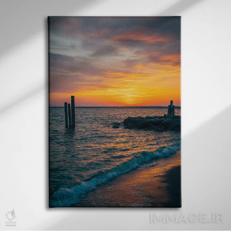 تابلو غروب پوینت جودیت اثر جان بیلوس - نمای روبهرو روی دیوار