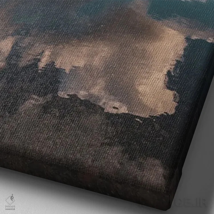 تابلو انعکاسهای بکستر اثر جان بیلوس - نمای نزدیک بافت بوم