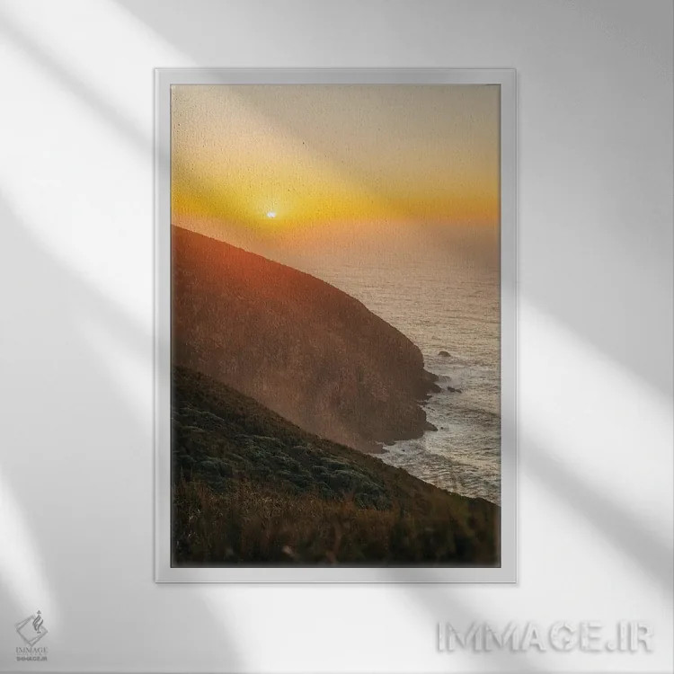 تابلو غروب پوینت ریِس اثر جان بیلوس - نمای قابدار سفید