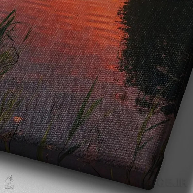 تابلو غروب پارک پراسپکت I اثر جان بیلوس - نمای نزدیک بافت بوم