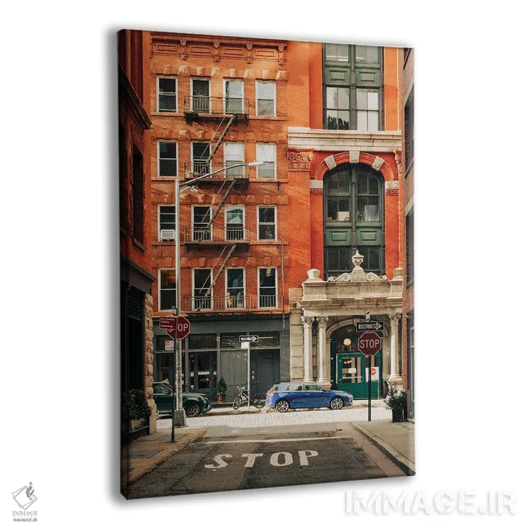 تابلو خیابان استیپل I اثر جان بیلوس - نمای پرسپکتیو محصول
