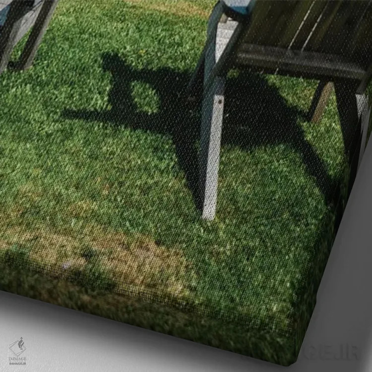 تابلو نشسته در فانوس دریایی پوئنت-آ-لا-رنومه II اثر جان بیلوس - نمای نزدیک بافت بوم