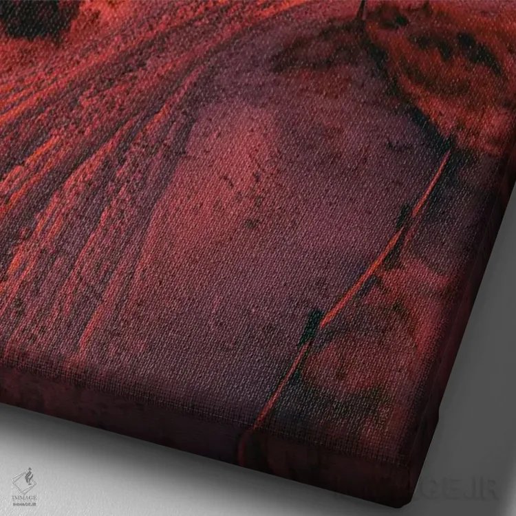 تابلو غروب اسمیث پوینت I اثر جان بیلوس - نمای نزدیک بافت بوم