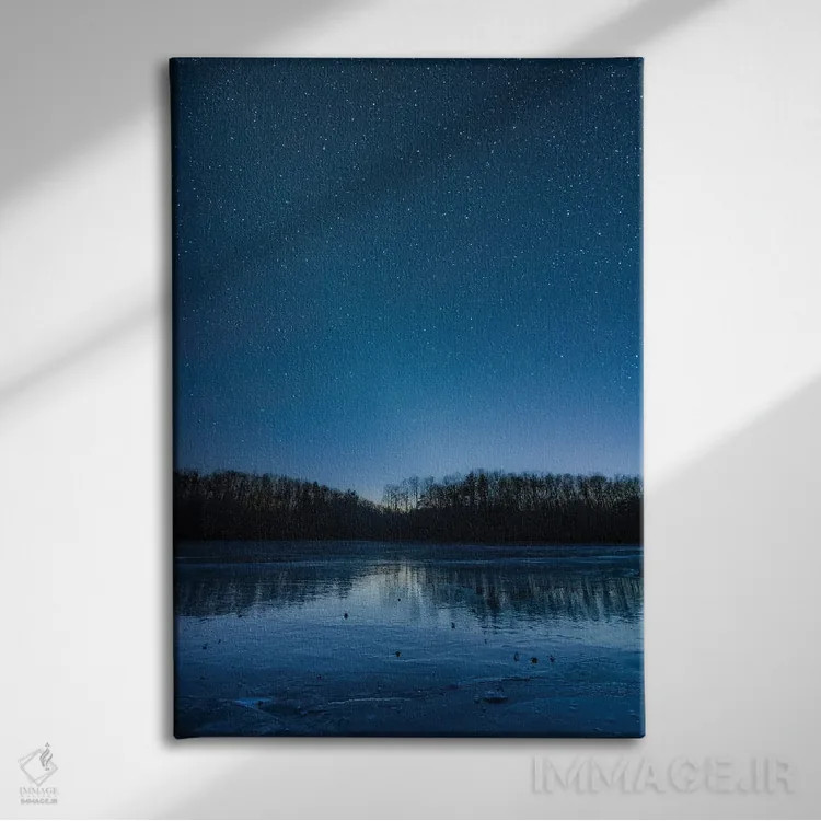 تابلو ستارگان بر فراز بیور کریک اثر جان بیلوس - نمای روبهرو روی دیوار
