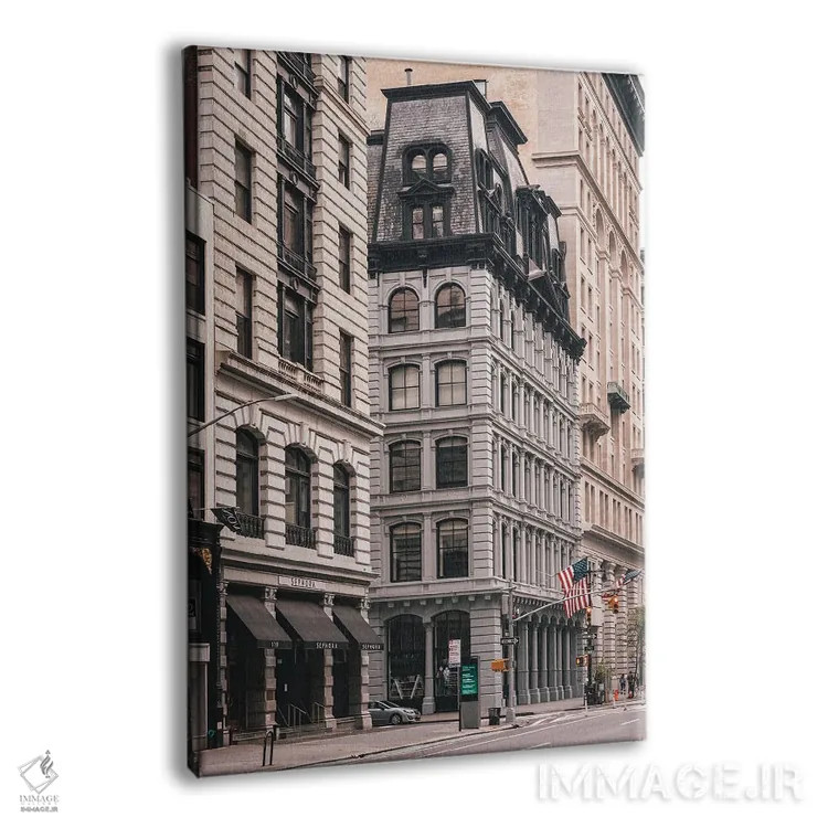 تابلو Flatiron,خیابان پنجم و نوزدهم، فلتآیرون اثر جان بیلوس - نمای پرسپکتیو محصول