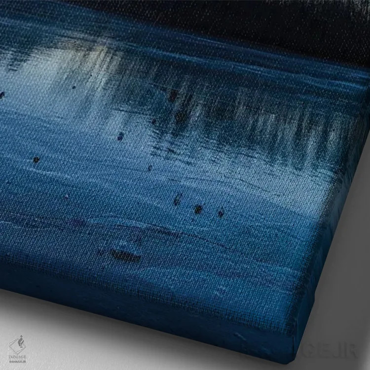 تابلو ستارگان بر فراز بیور کریک اثر جان بیلوس - نمای نزدیک بافت بوم