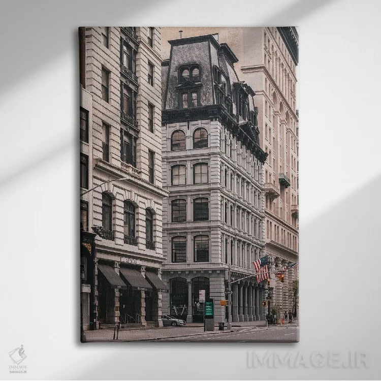 تابلو Flatiron,خیابان پنجم و نوزدهم، فلتآیرون اثر جان بیلوس - نمای روبهرو روی دیوار