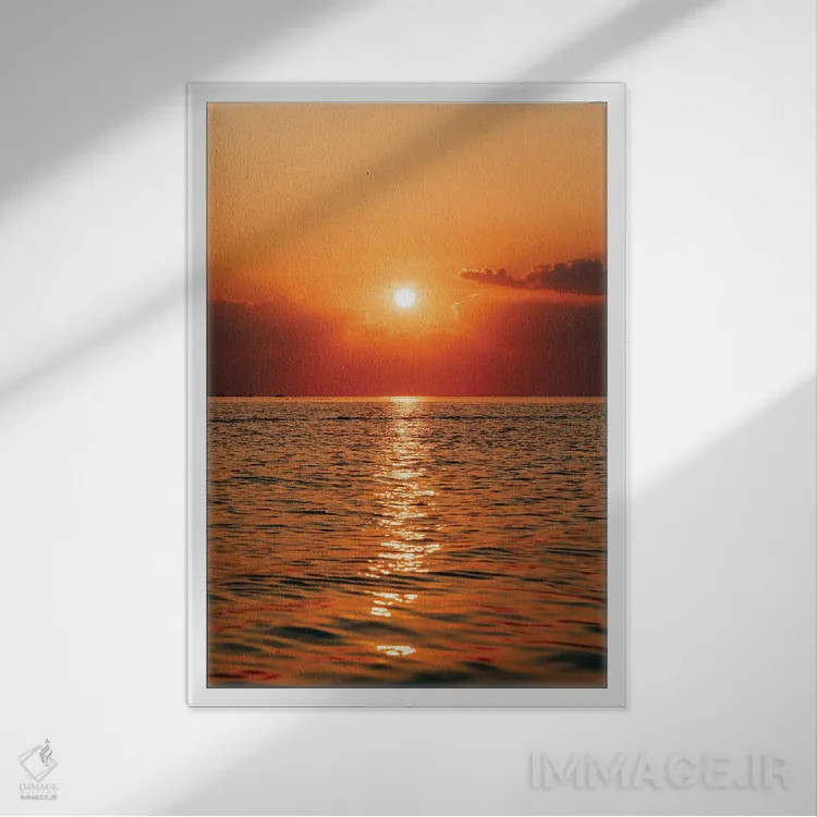 تابلو Sandy Hook I,غروب، سندی هوک I اثر جان بیلوس - نمای قابدار سفید