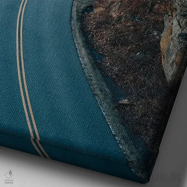 تابلو قلب جاده بلو ریج پارکوی اثر جان بیلوس - نمای نزدیک بافت بوم