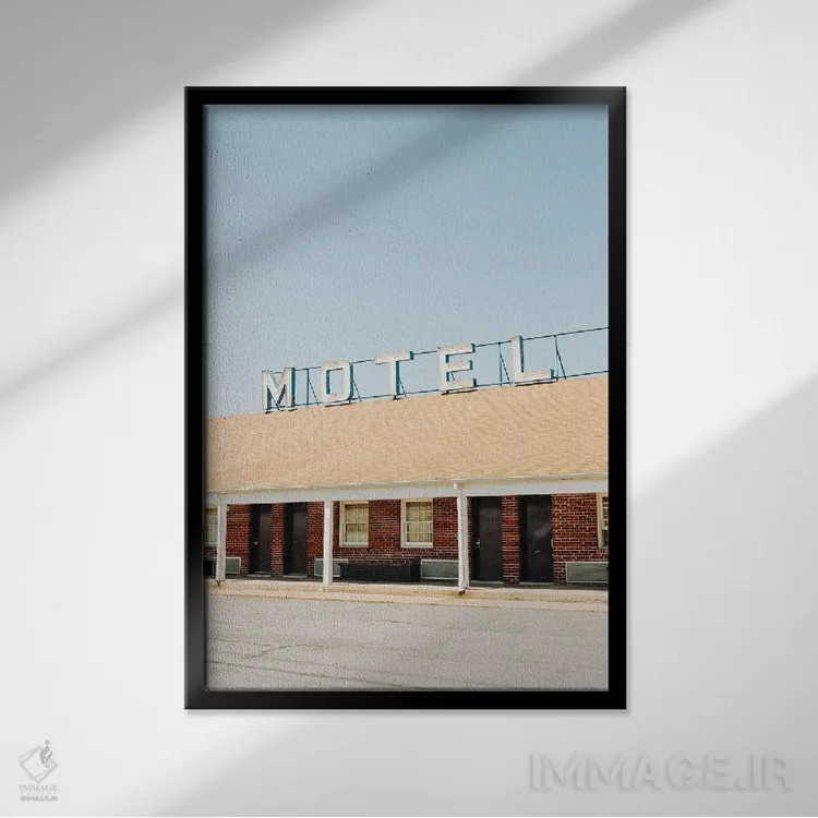 تابلو متل بلتوی I اثر جان بیلوس - نمای قابدار مشکی