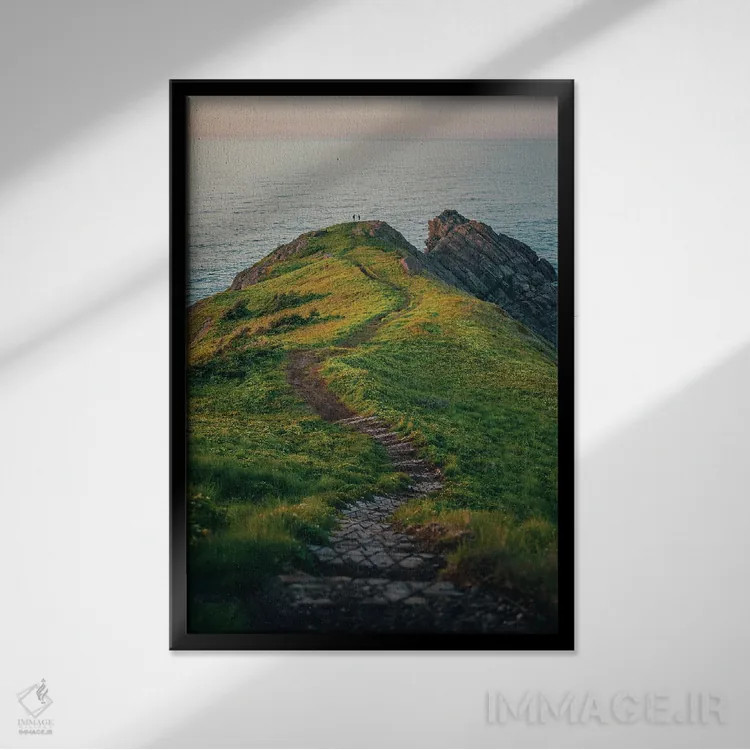 تابلو St. John's,نقطه توربی، سنت جانز اثر جان بیلوس - نمای قابدار مشکی