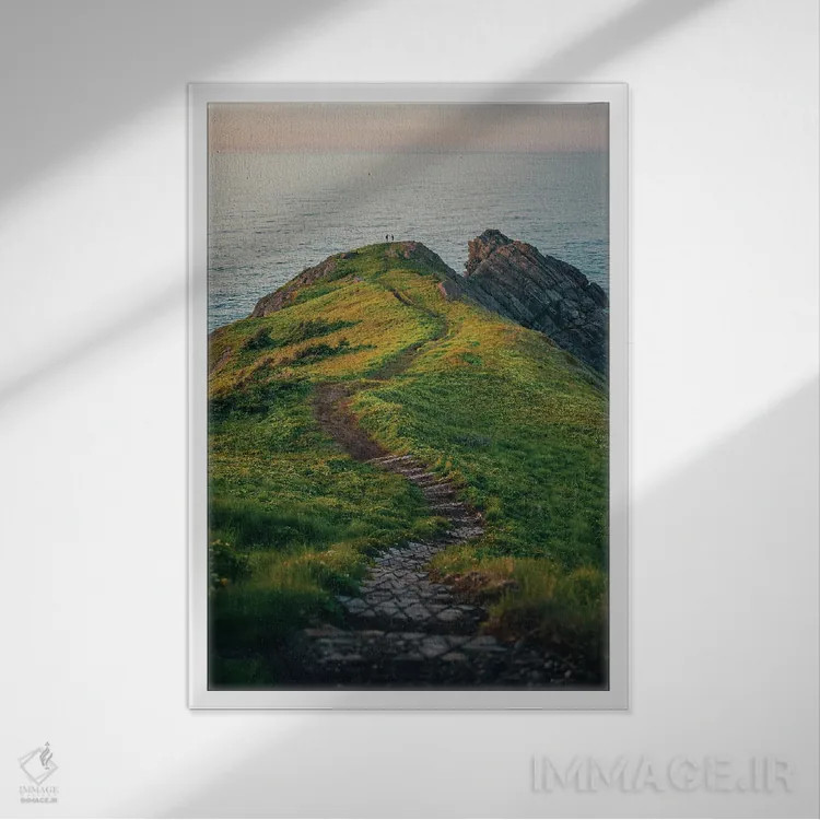 تابلو St. John's,نقطه توربی، سنت جانز اثر جان بیلوس - نمای قابدار سفید