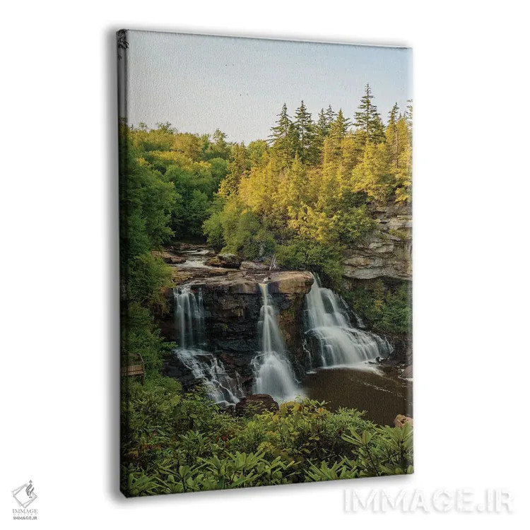 تابلو آبشار بلکواتر I اثر جان بیلوس - نمای پرسپکتیو محصول