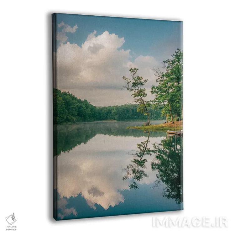 تابلو Babcock State Park II,دریاچه بولی، پارک ایالتی بابکاک II اثر جان بیلوس - نمای پرسپکتیو محصول