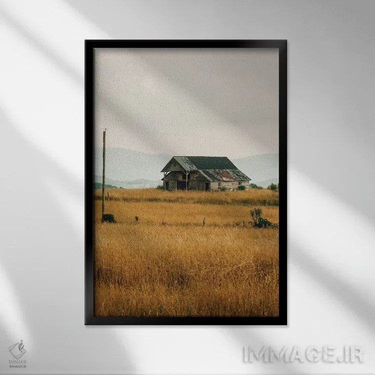 تابلو مناطق روستایی بلو ریج اثر جان بیلوس - نمای قابدار مشکی