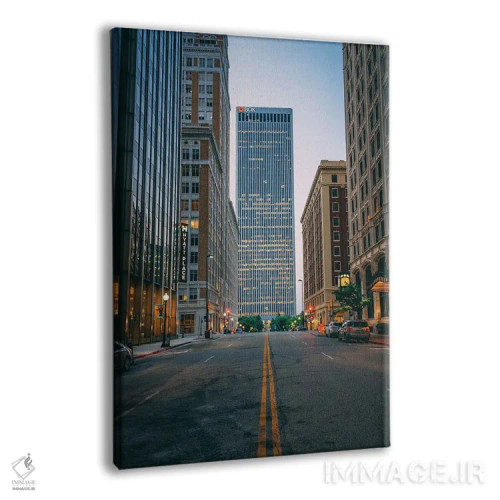 تابلو Tulsa,خیابان بوستون، تالسا اثر جان بیلوس - نمای پرسپکتیو محصول
