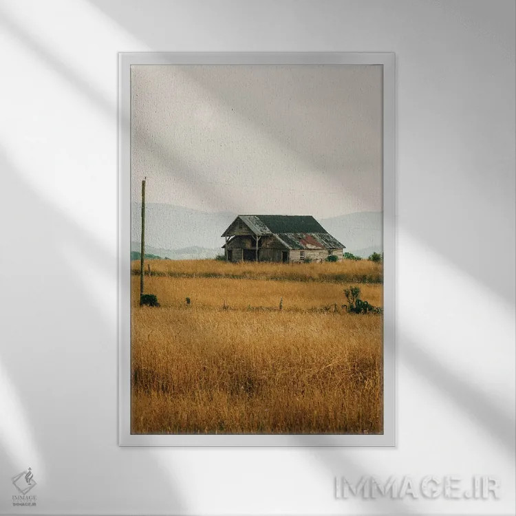 تابلو مناطق روستایی بلو ریج اثر جان بیلوس - نمای قابدار سفید