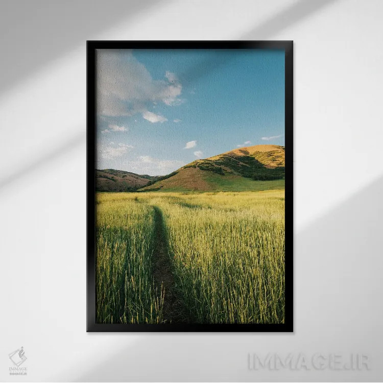 تابلو مسیر ساحلی بانوویل I اثر جان بیلوس - نمای قابدار مشکی