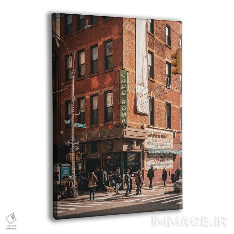 تابلو کافه روما اثر جان بیلوس - نمای پرسپکتیو محصول