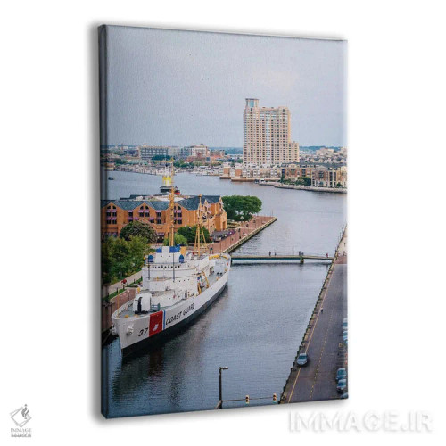 تابلو Inner Harbor,کانال، بندرگاه داخلی اثر جان بیلوس - نمای پرسپکتیو محصول