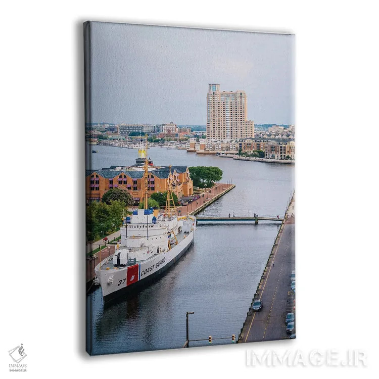 تابلو Inner Harbor,کانال، بندرگاه داخلی اثر جان بیلوس - نمای پرسپکتیو محصول