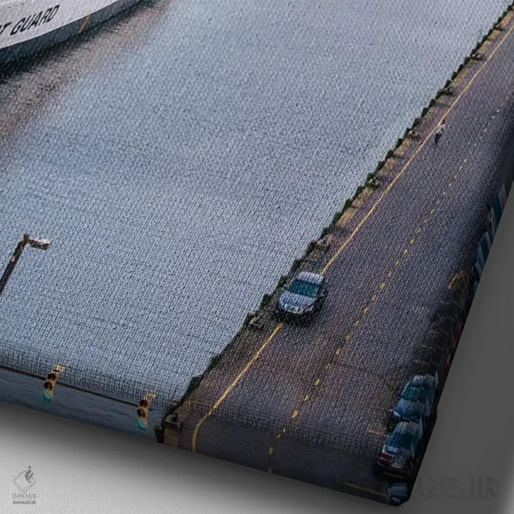 تابلو Inner Harbor,کانال، بندرگاه داخلی اثر جان بیلوس - نمای نزدیک بافت بوم